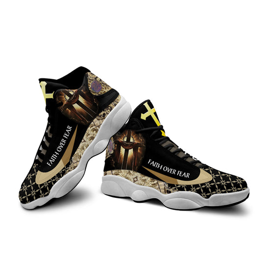 Faith Over Fear Jesus Basketball Shoes